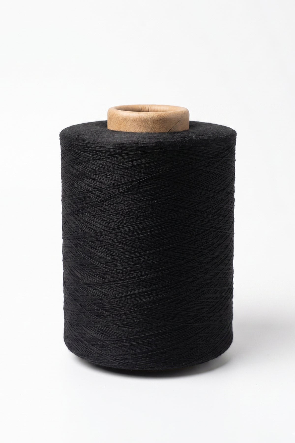 Image of Cotton/Polyester 50/50 recycled weaving yarn, Black-101